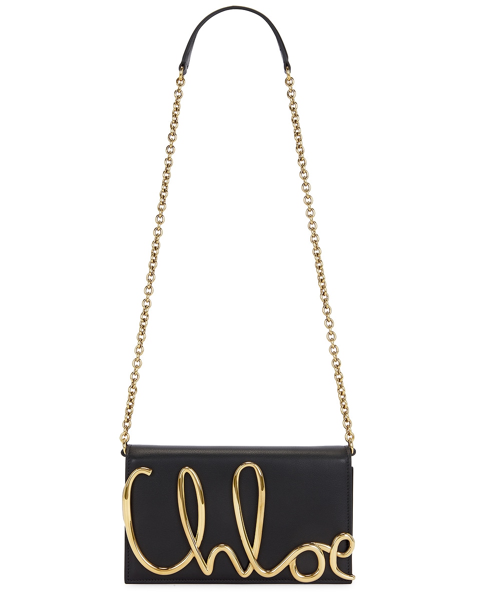 Image 1 of Chloe C Clutch in Black