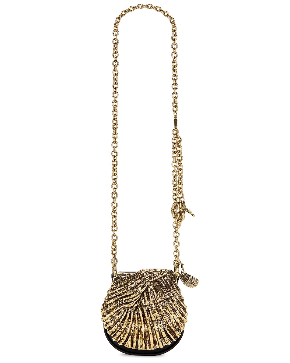 Image 1 of Chloe Mini Shell Flap Bag in Black
