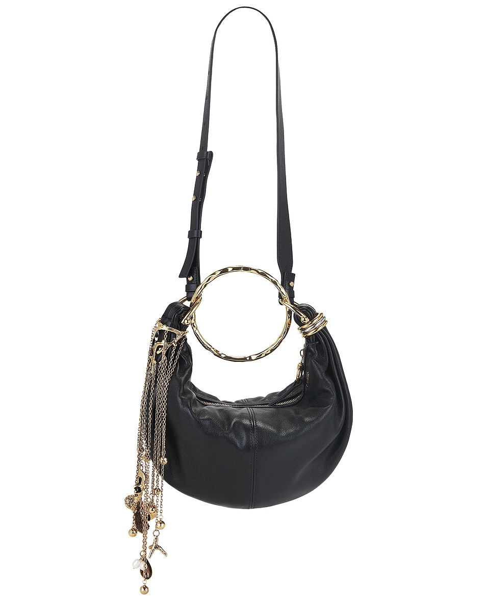 Image 1 of Chloe Corals And Chains Bracelet Bag in Black