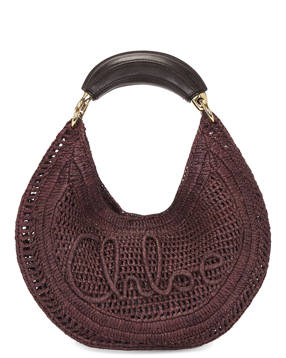 Image 1 of Chloe Summer Banana Shoulder Bag in Kohl Brown