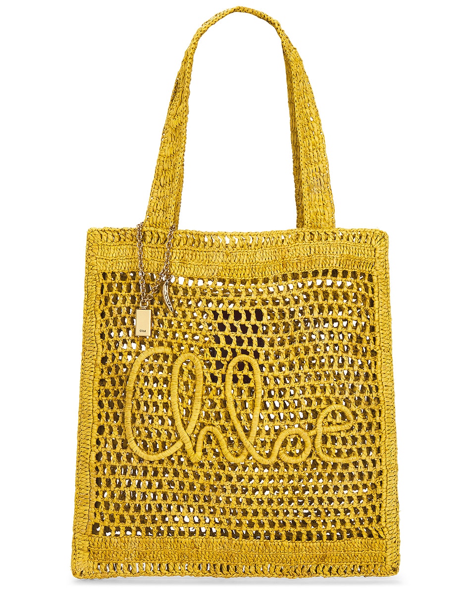 Image 1 of Chloe Summer Banana Tote Bag in Citronelle