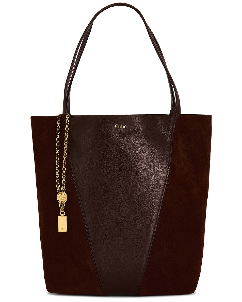 Image 1 of Chloe Spin Tote Bag in Crafty Brown