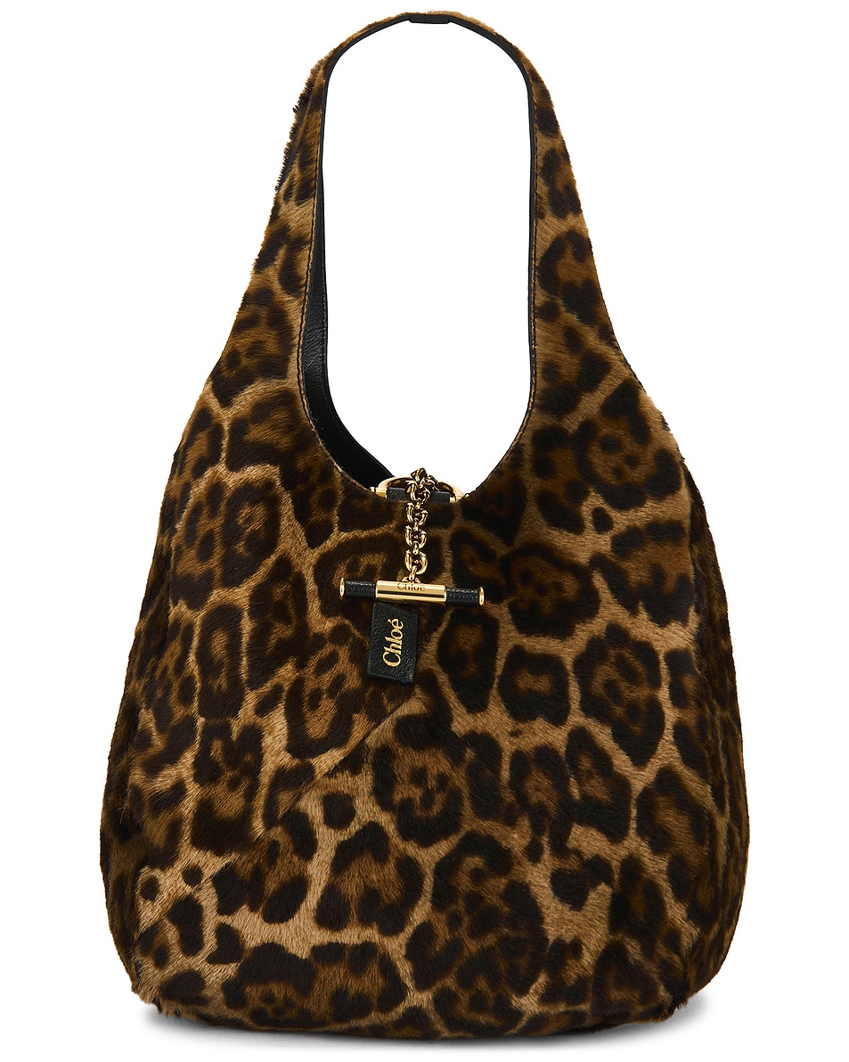 Image 1 of Chloe Balloon Hobo Bag in Jungle Brown