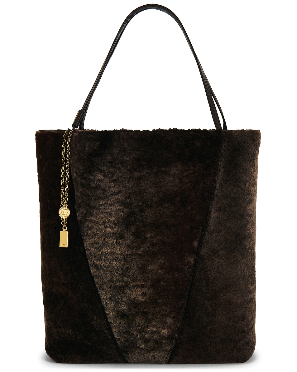 Image 1 of Chloe Spin Tote Bag in Kohl Brown