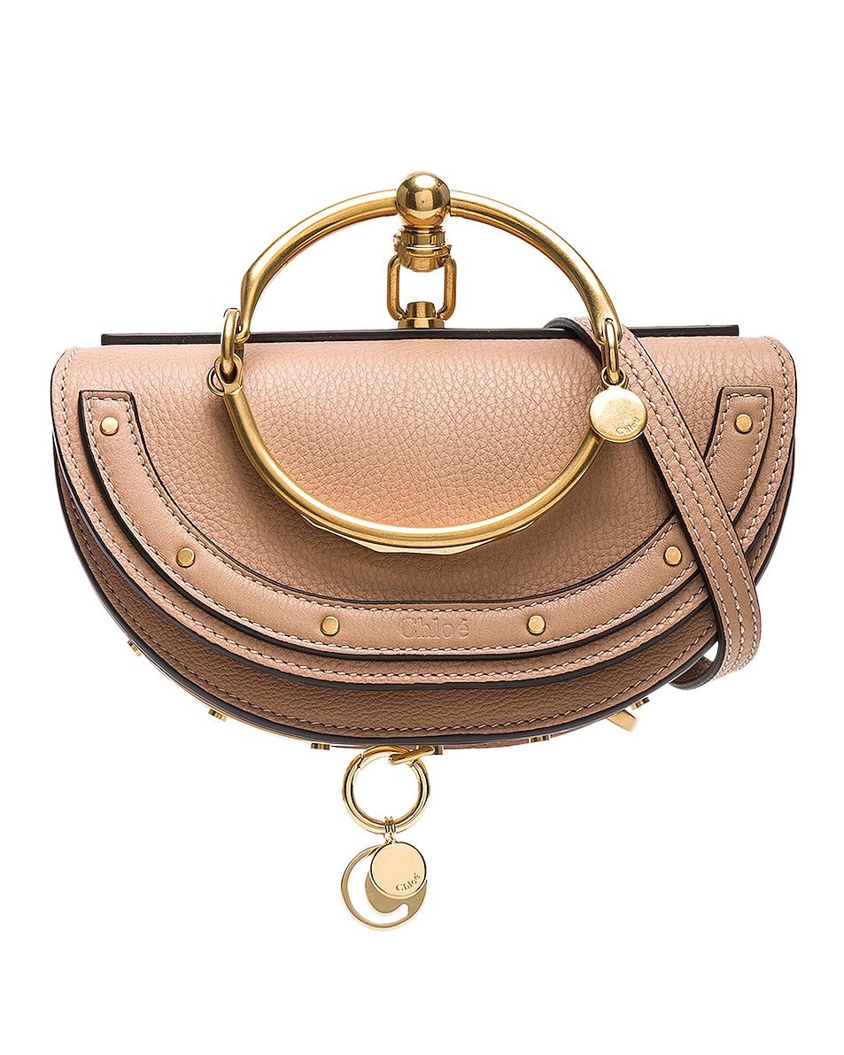 Image 1 of Chloe Small Nile Leather Minaudiere in Biscotti Beige