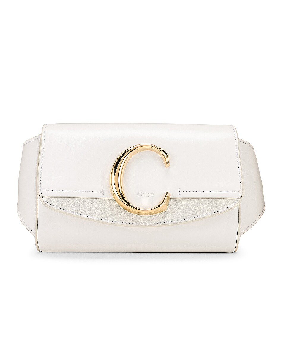 Image 1 of Chloe C Belt Bag in Brilliant White