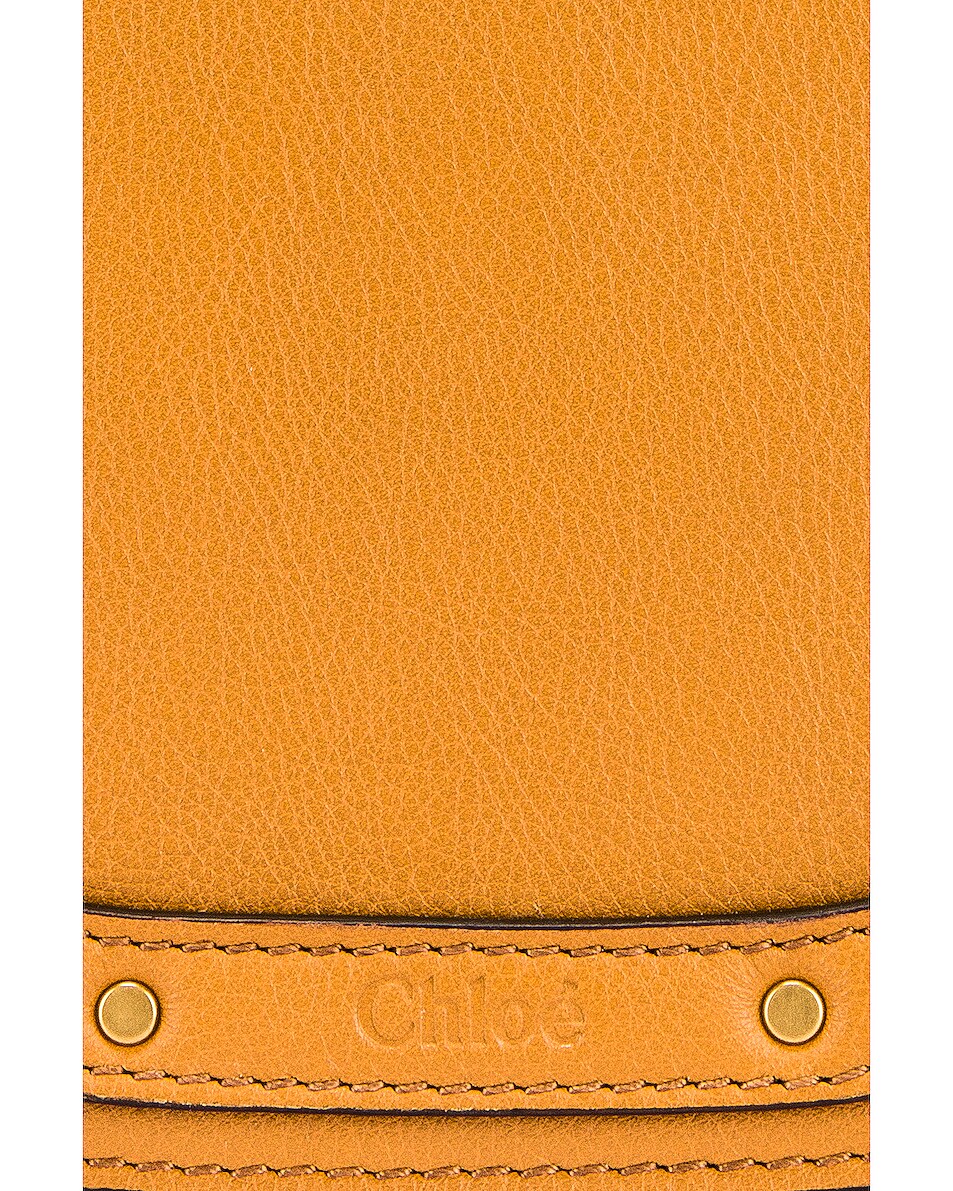 Image 3 of Chloe Small Nile Calfskin & Suede Bracelet Bag in Autumnal Brown