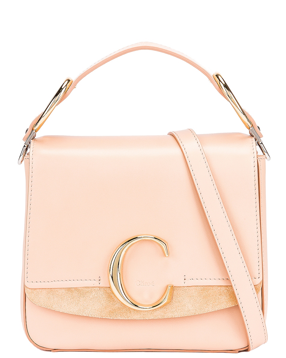 Image 1 of Chloe Small C Box Bag in Delicate Pink