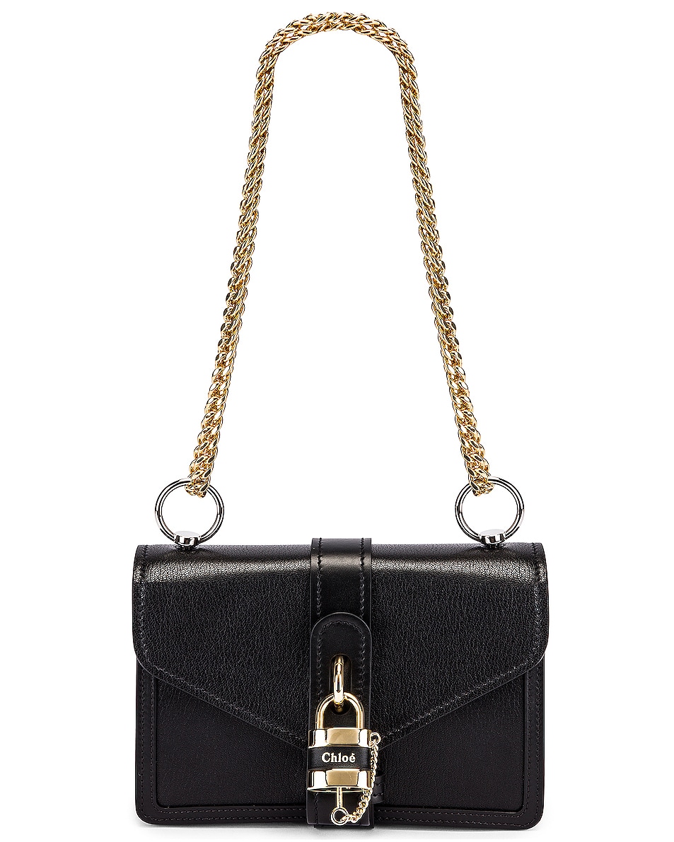 Chloe Aby Chain Shoulder Bag in Black | FWRD