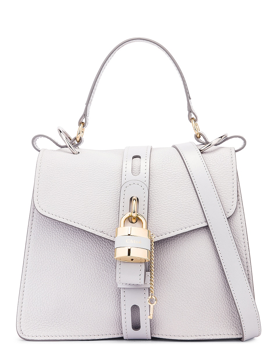Image 1 of Chloe Medium Aby Leather Bag in Light Cloud