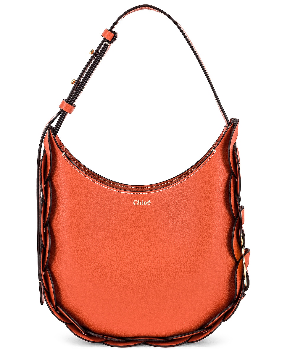 Image 1 of Chloe Small Darryl Hobo Shoulder Bag in Tawny Orange