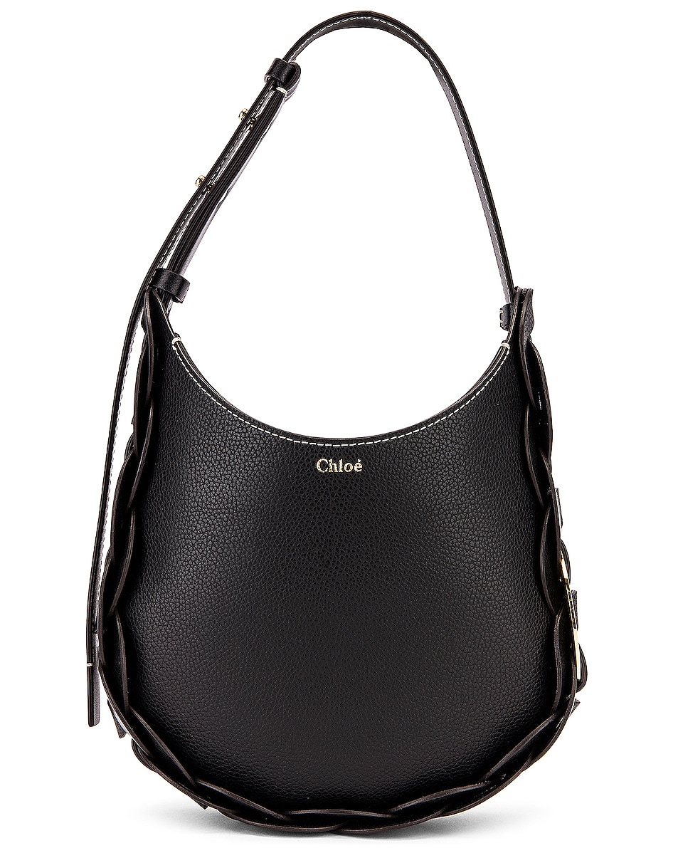 Image 1 of Chloe Small Darryl Hobo Shoulder Bag in Black
