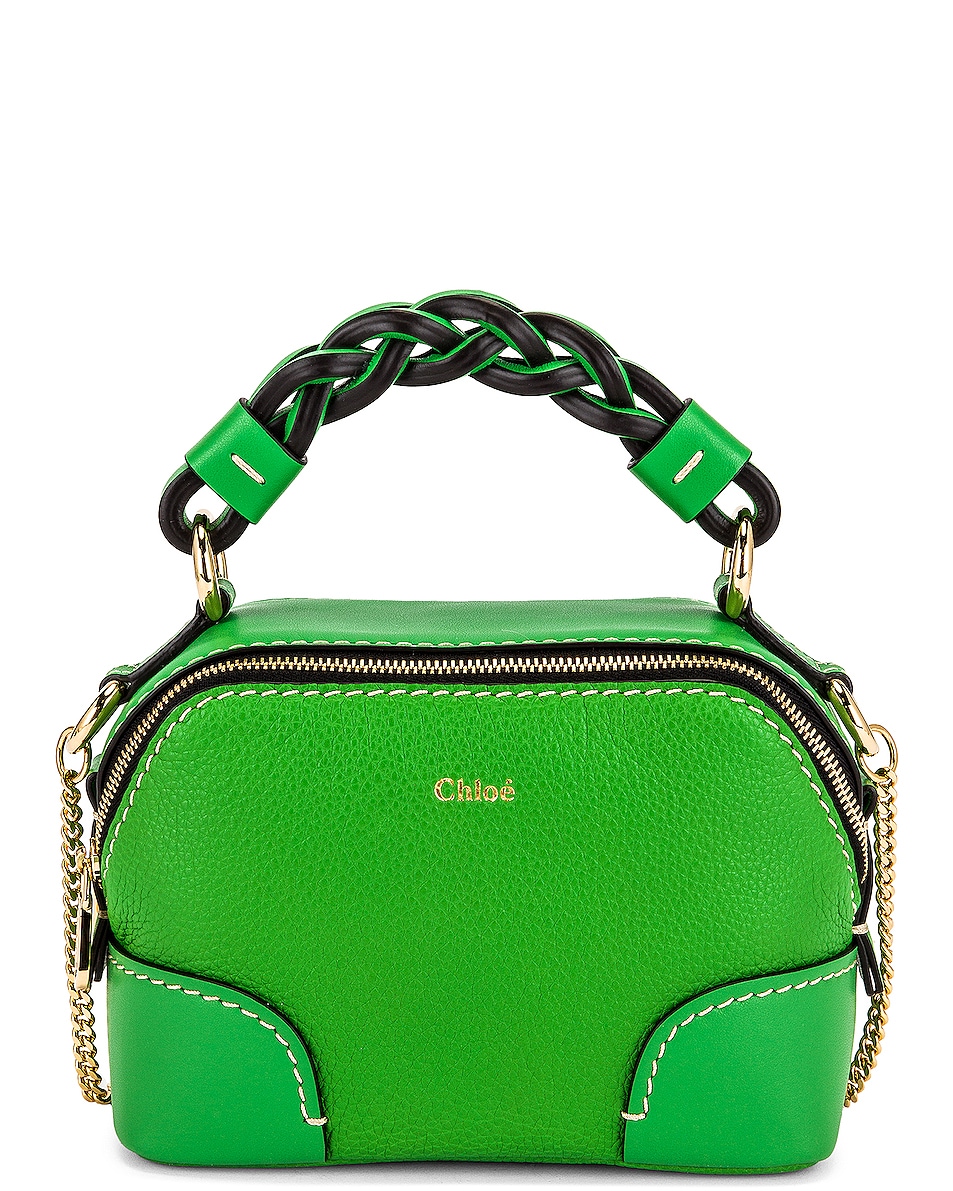 Image 1 of Chloe Mini Daria Bag in Vibrant Green