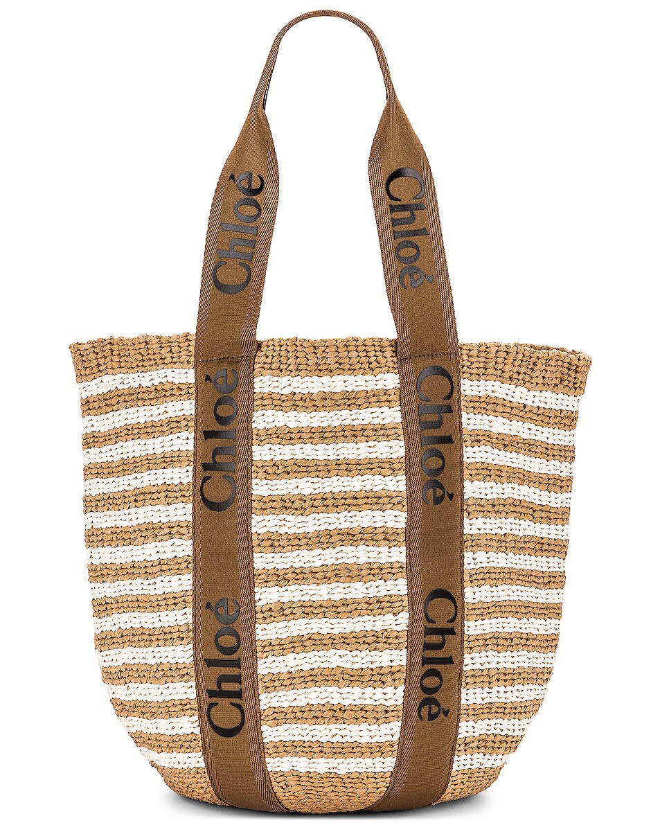 Image 1 of Chloe Woody Basket Bag in Grove Brown