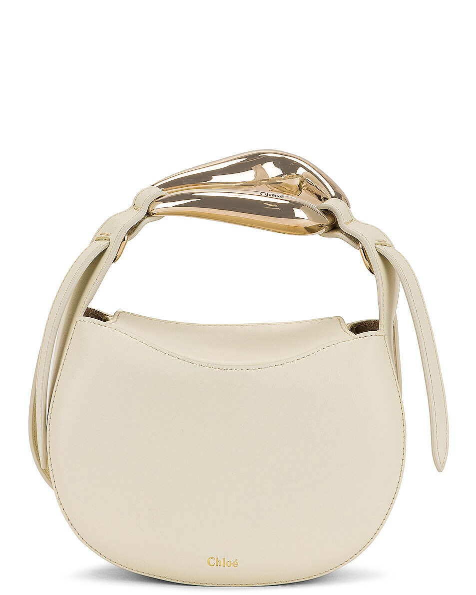 Image 1 of Chloe Small Kiss Bag in Natural White