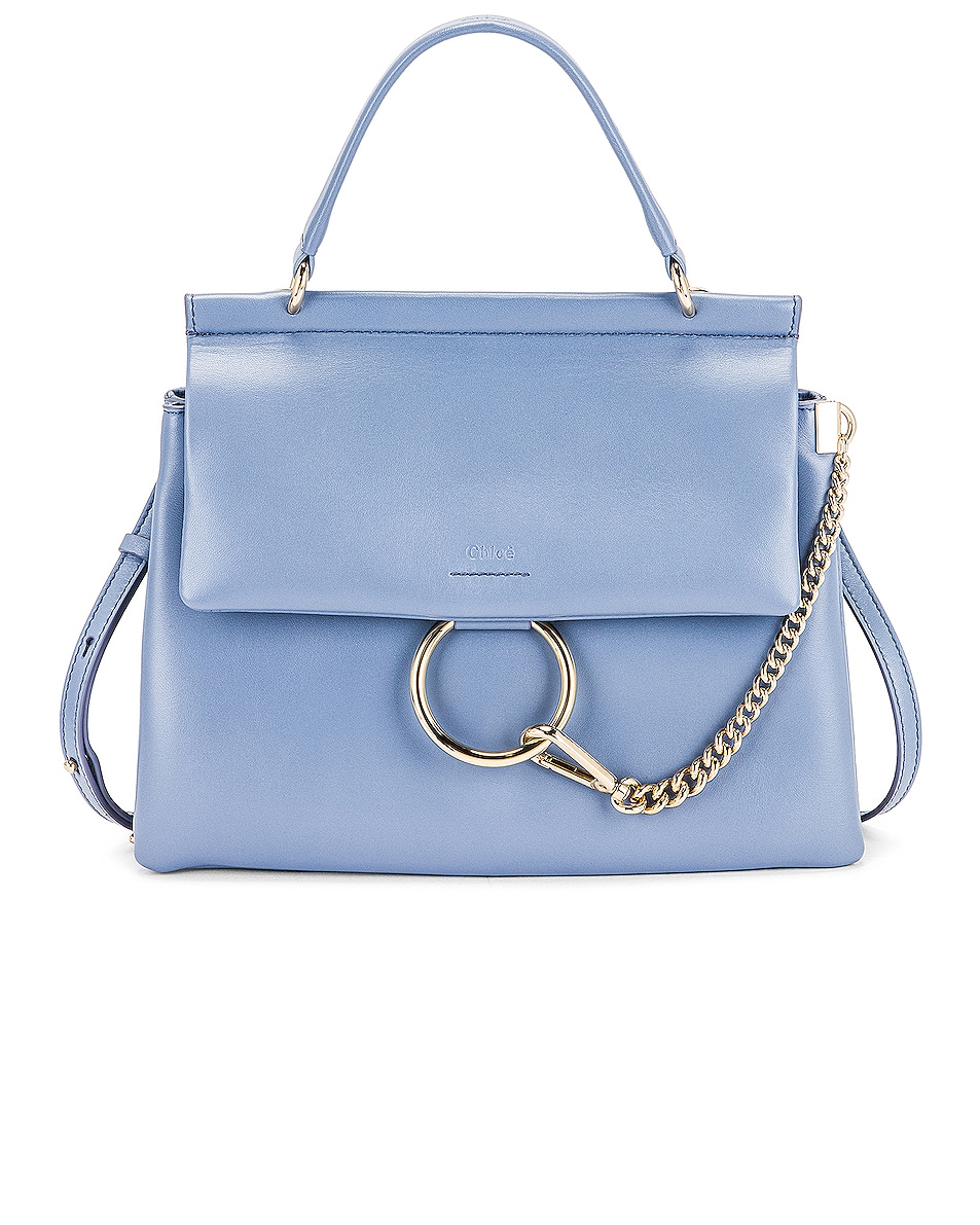 Image 1 of Chloe Medium Faye Top Handle Bag in Gentle Blue