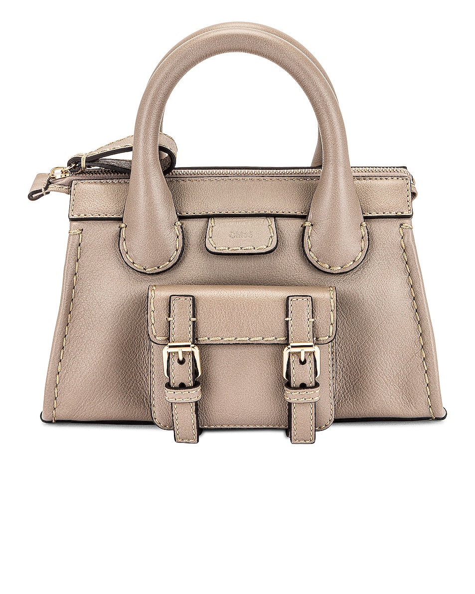 Image 1 of Chloe Mini Edith Day Bag in Cashmere Grey