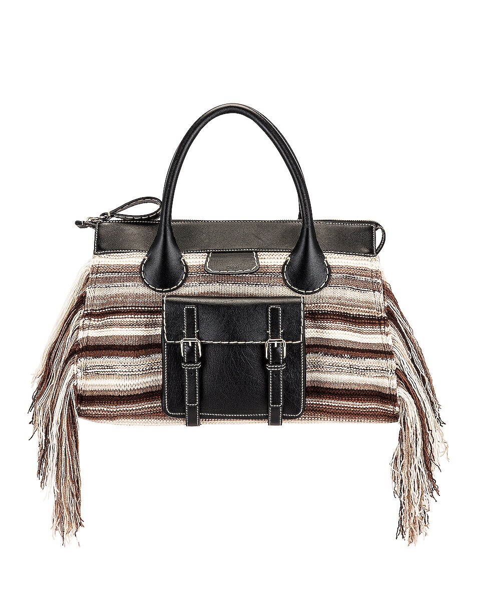Image 1 of Chloe Large Edith Day Bag in Multicolor Black