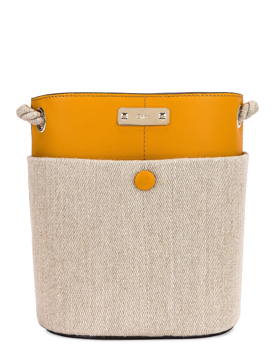 Image 1 of Chloe Small Key Bucket Bag in Sunflower Yellow