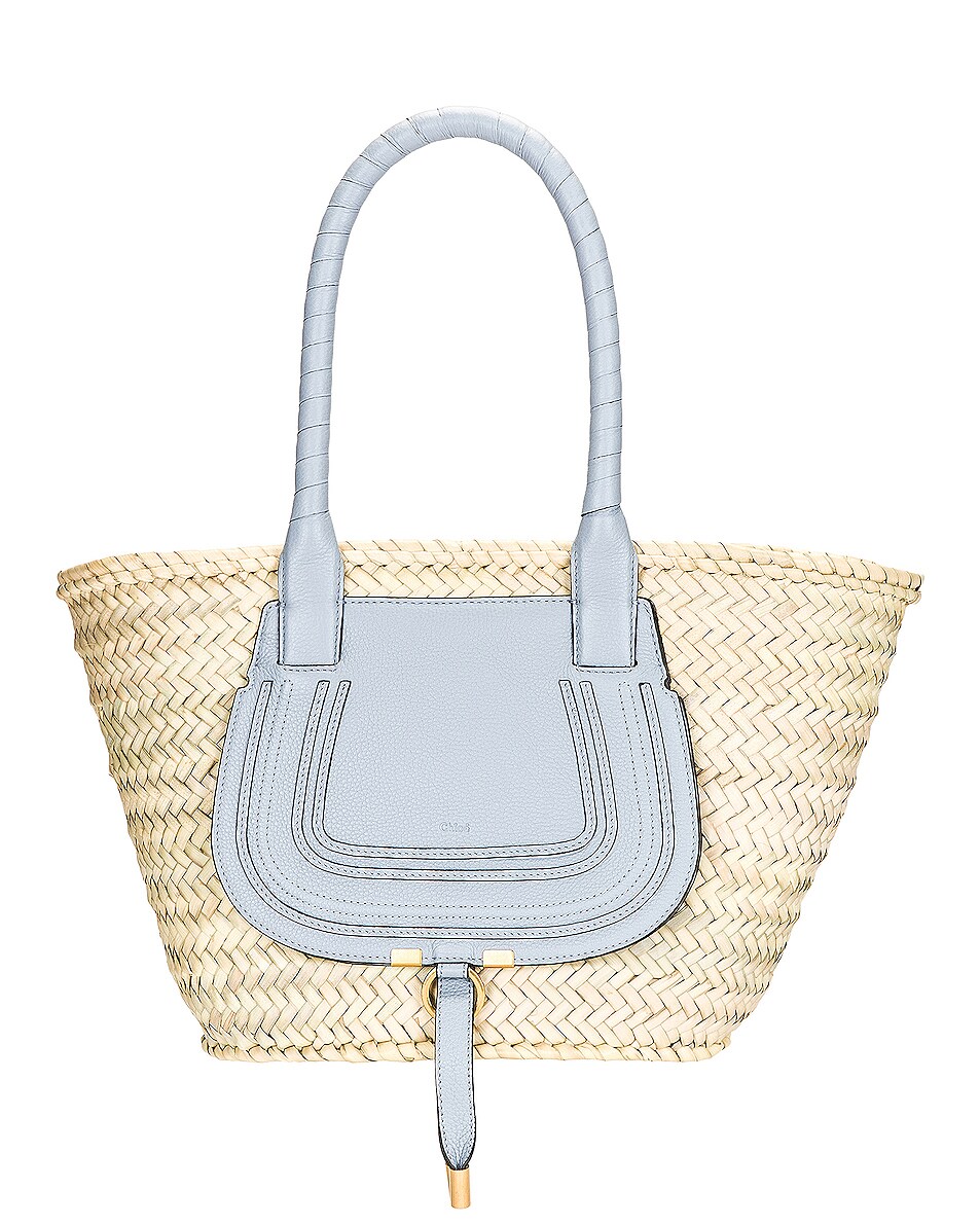 Image 1 of Chloe Marcie Basket Bag in Shady Blue