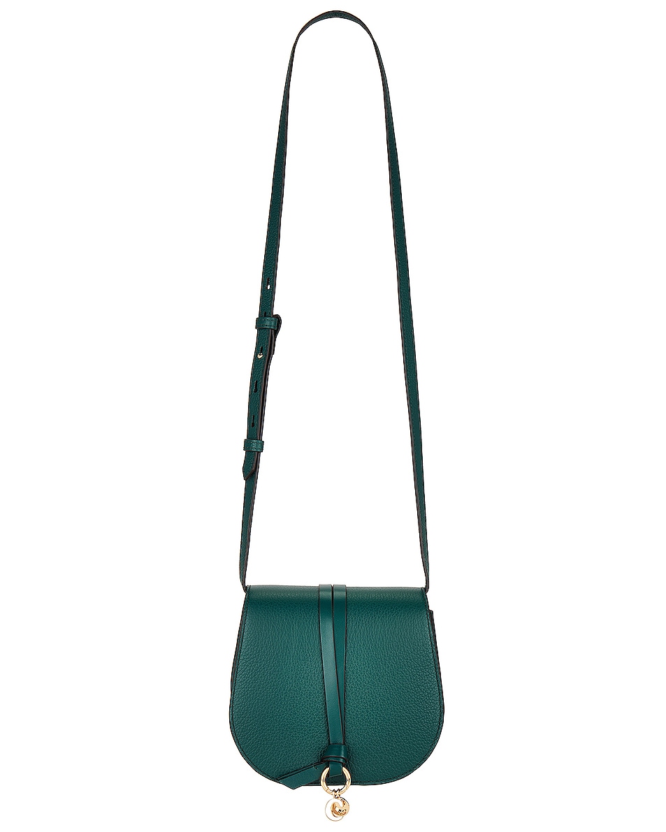 Image 1 of Chloe Alphabet Crossbody Bag in Dark Emerald