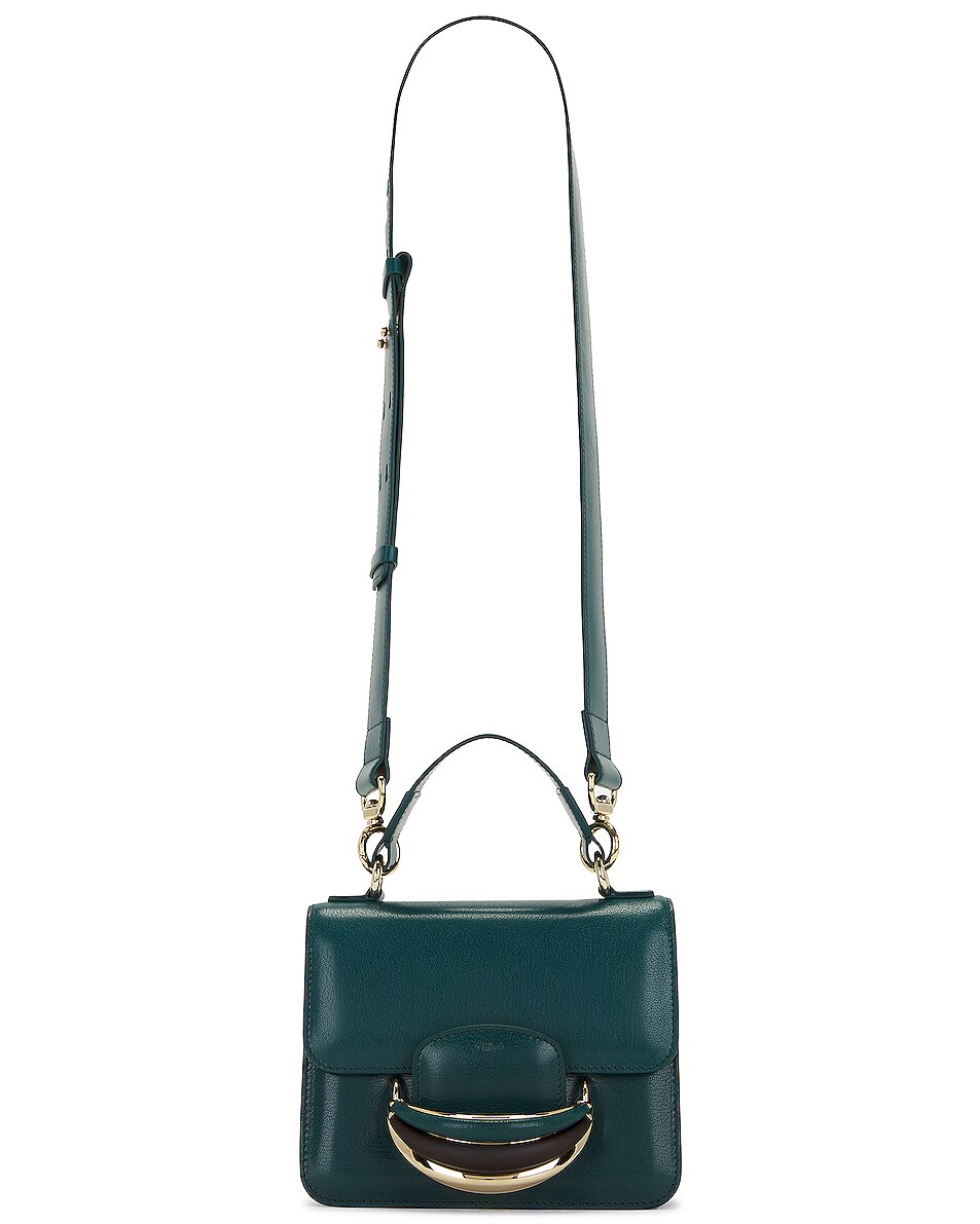 Image 1 of Chloe Kattie Shoulder Bag in Dark Emerald