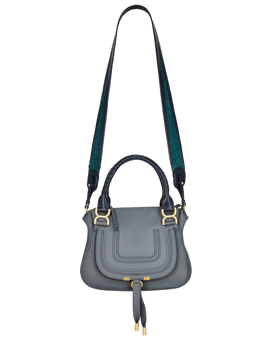 Image 1 of Chloe Marcie Top Handle Bag in Graphic Grey