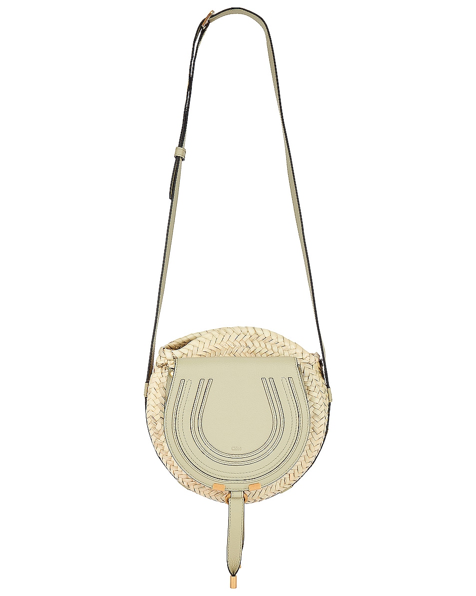 Image 1 of Chloe Marcie Saddle Bag in Faded Green