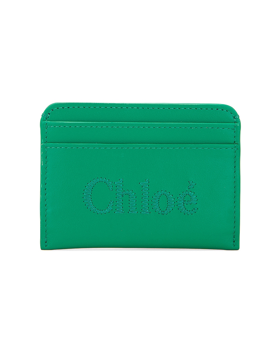Image 1 of Chloe Sense Card Holder in Pop Green