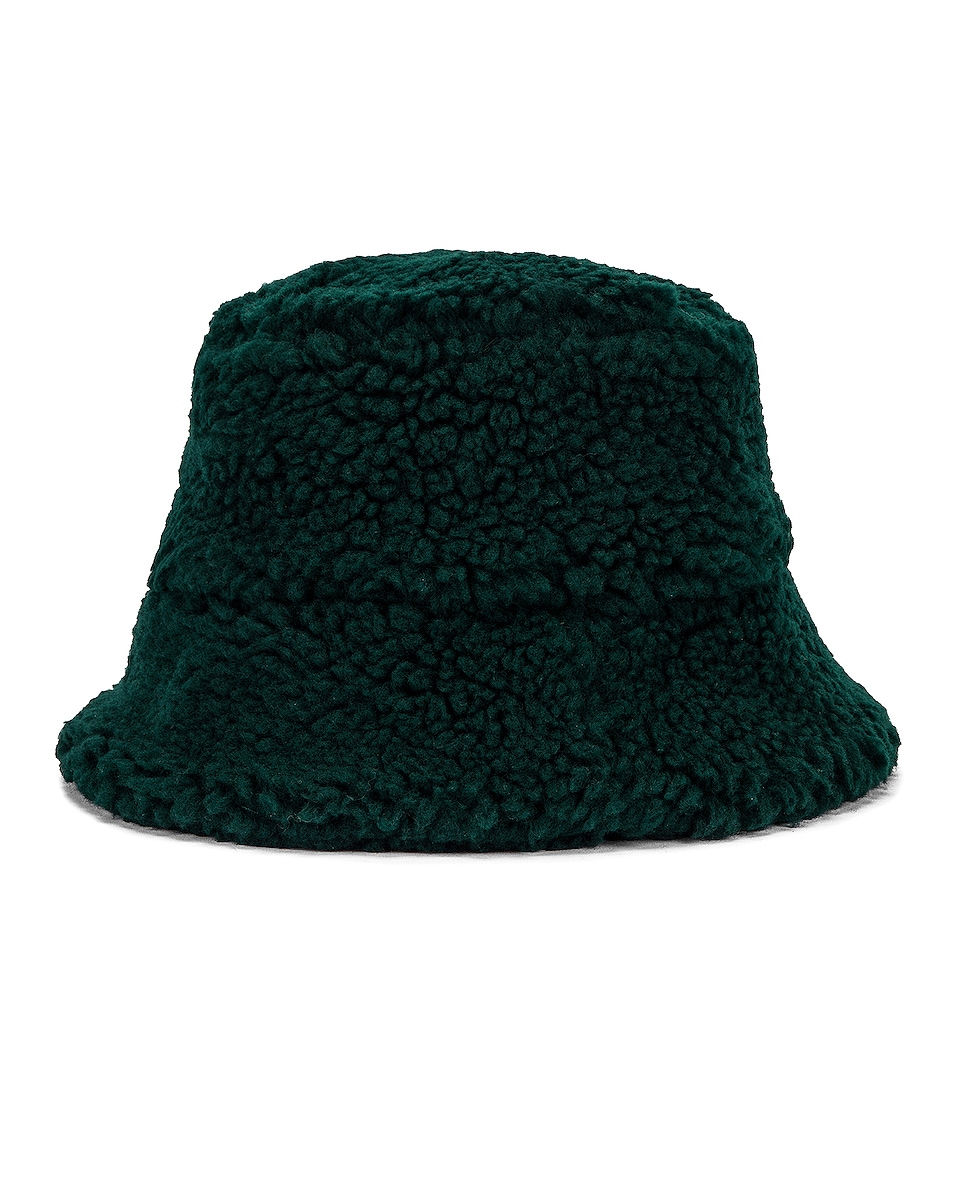 Image 1 of Clyde Sherpa Fleece Bucket Hat in Jade