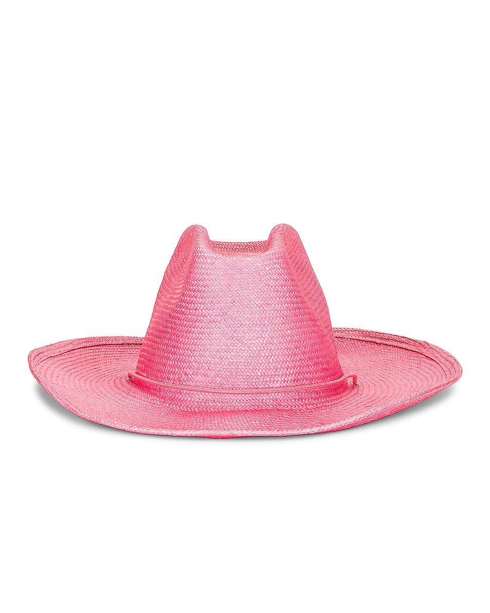 Image 1 of Clyde Cowboy Hat in Hot Pink