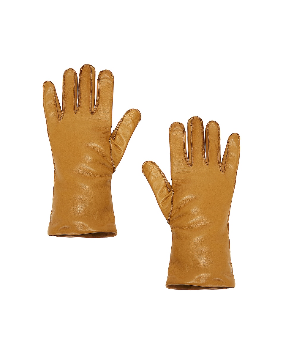 Image 1 of Clyde Undone Seam Classic Gloves in Camel