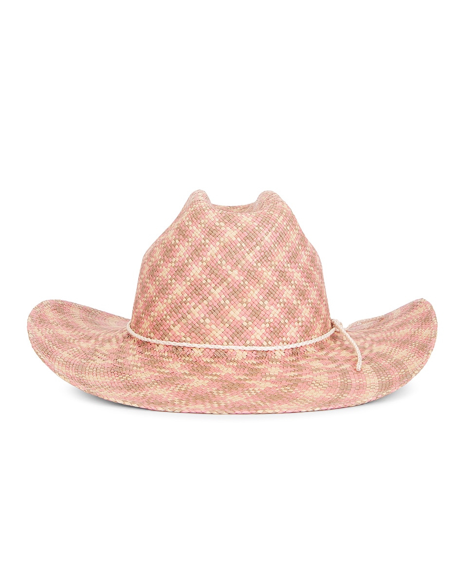 Image 1 of Clyde Rider Hat in Pink Plait