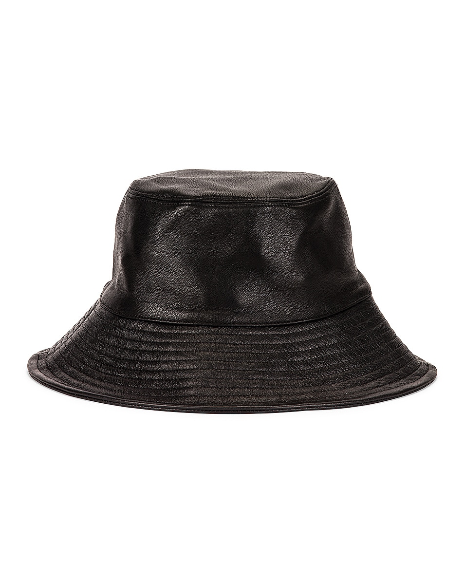 Clyde Lambskin Ebi Bucket Hat in Black | FWRD