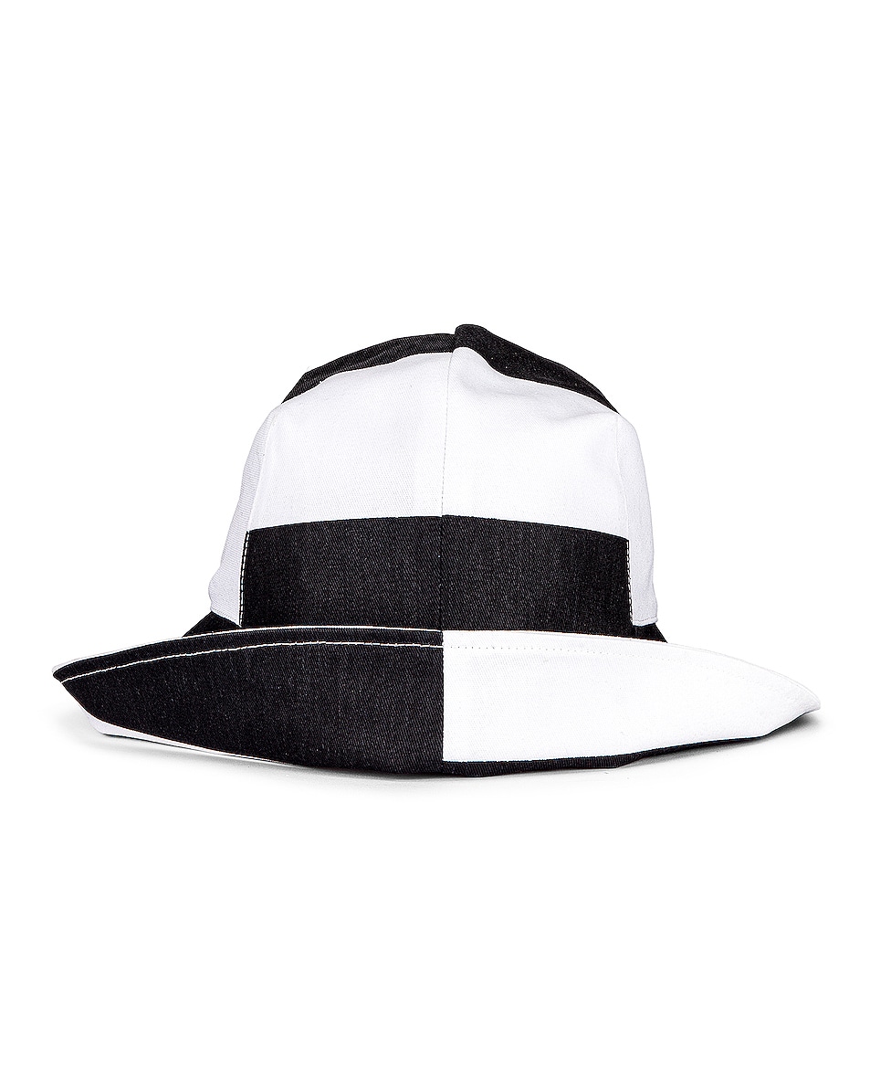 Image 1 of Clyde Sunbeam Hat in Black & White