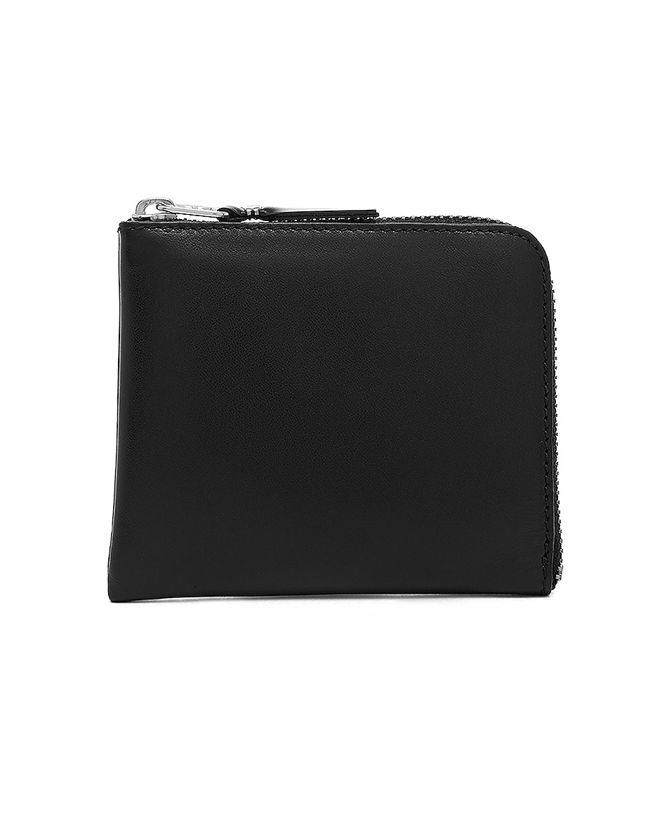 Image 1 of COMME des GARCONS Small Zip Wallet in Black
