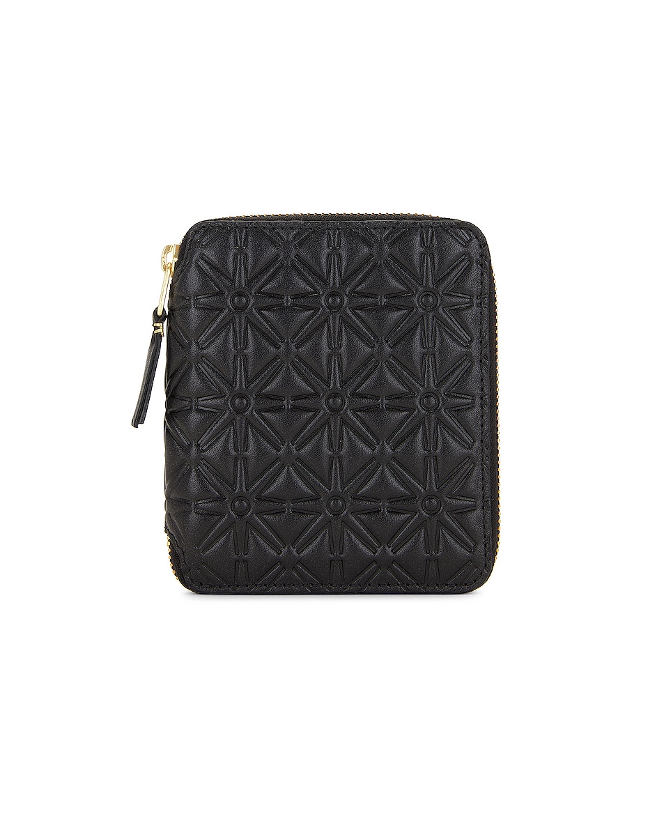 Image 1 of COMME des GARCONS Star Embossed Classic Wallet in Black