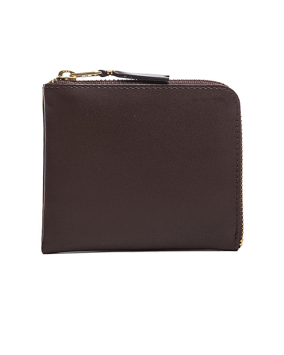 Image 1 of COMME des GARCONS Small Zip Wallet in Brown