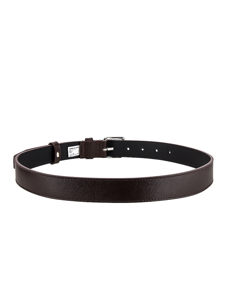 Shop Comme Des Garçons Classic Leather Line B Belt In Brown