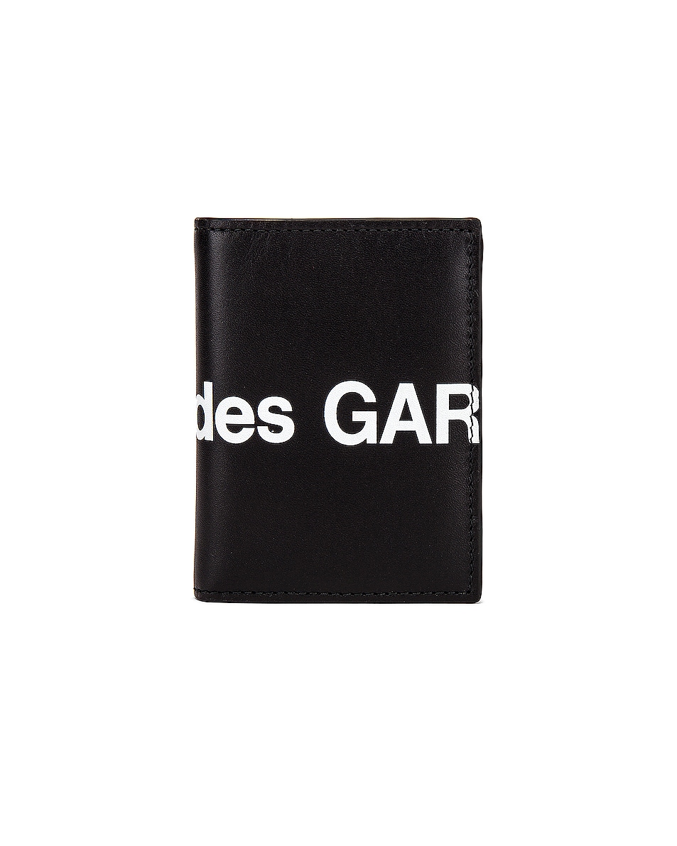 Image 1 of COMME des GARCONS Huge Logo Wallet in Black
