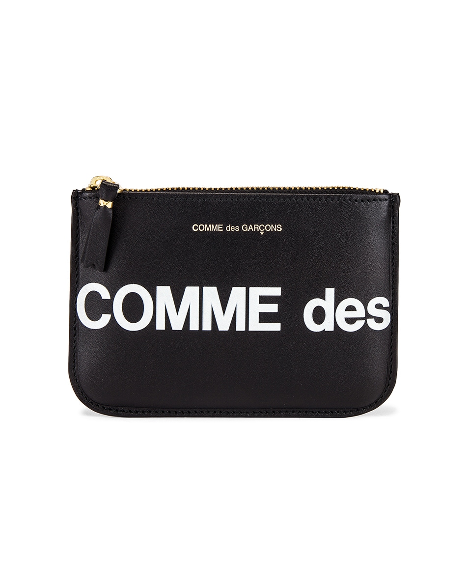 Image 1 of COMME des GARCONS Huge Logo Wallet in Black