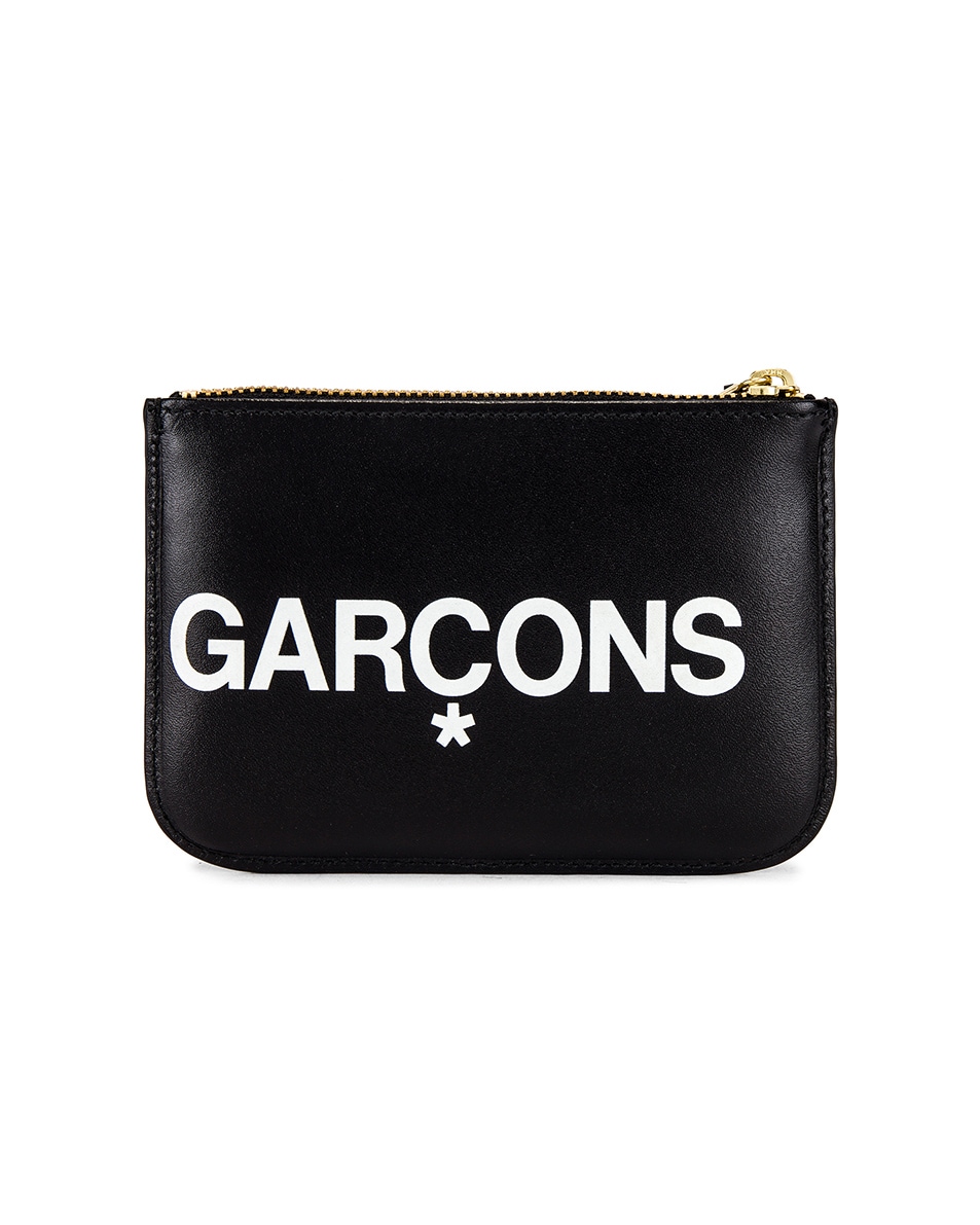 COMME des GARCONS Huge Logo Wallet in Black | FWRD