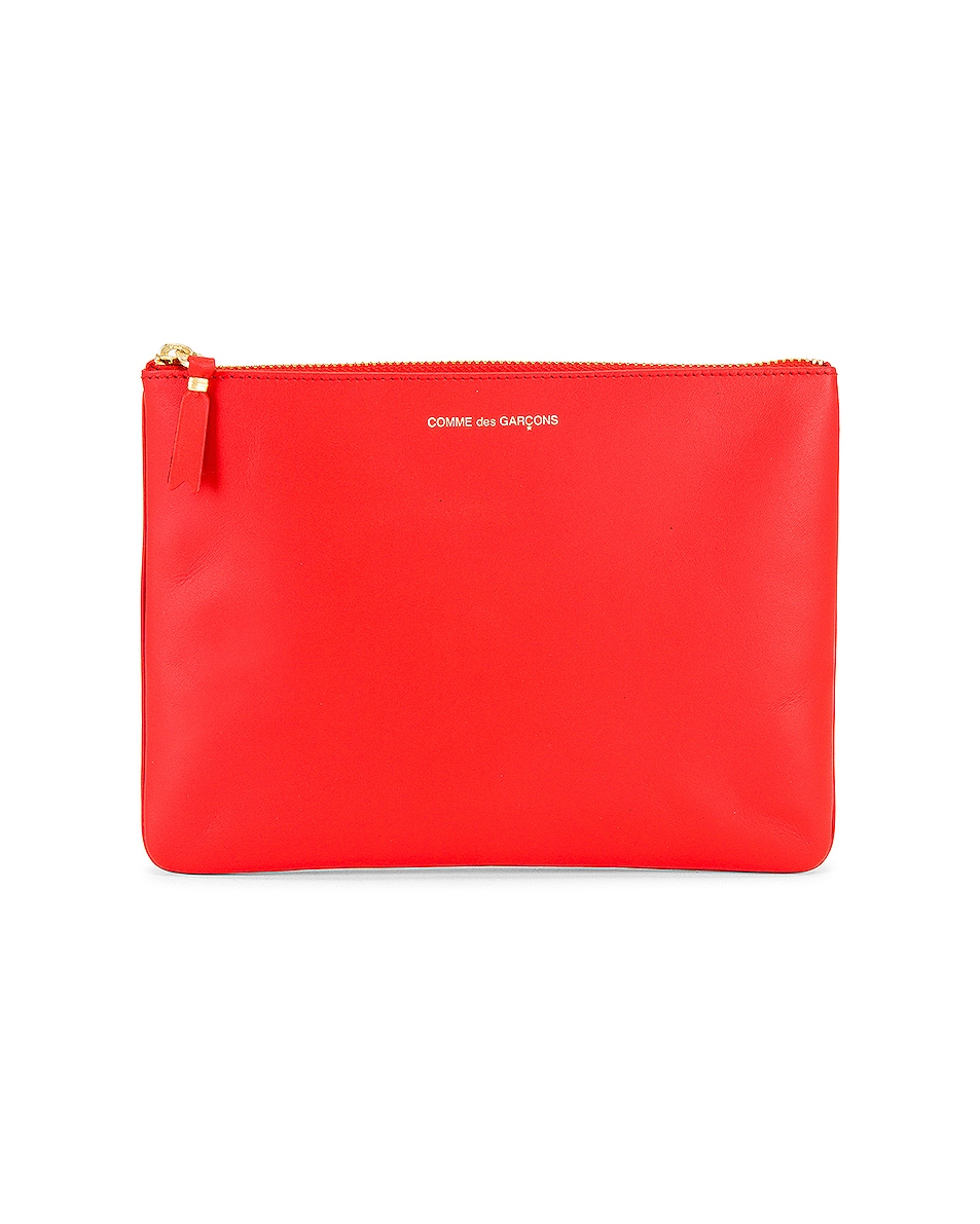 Image 1 of COMME des GARCONS Classic Leather Pouch in Orange