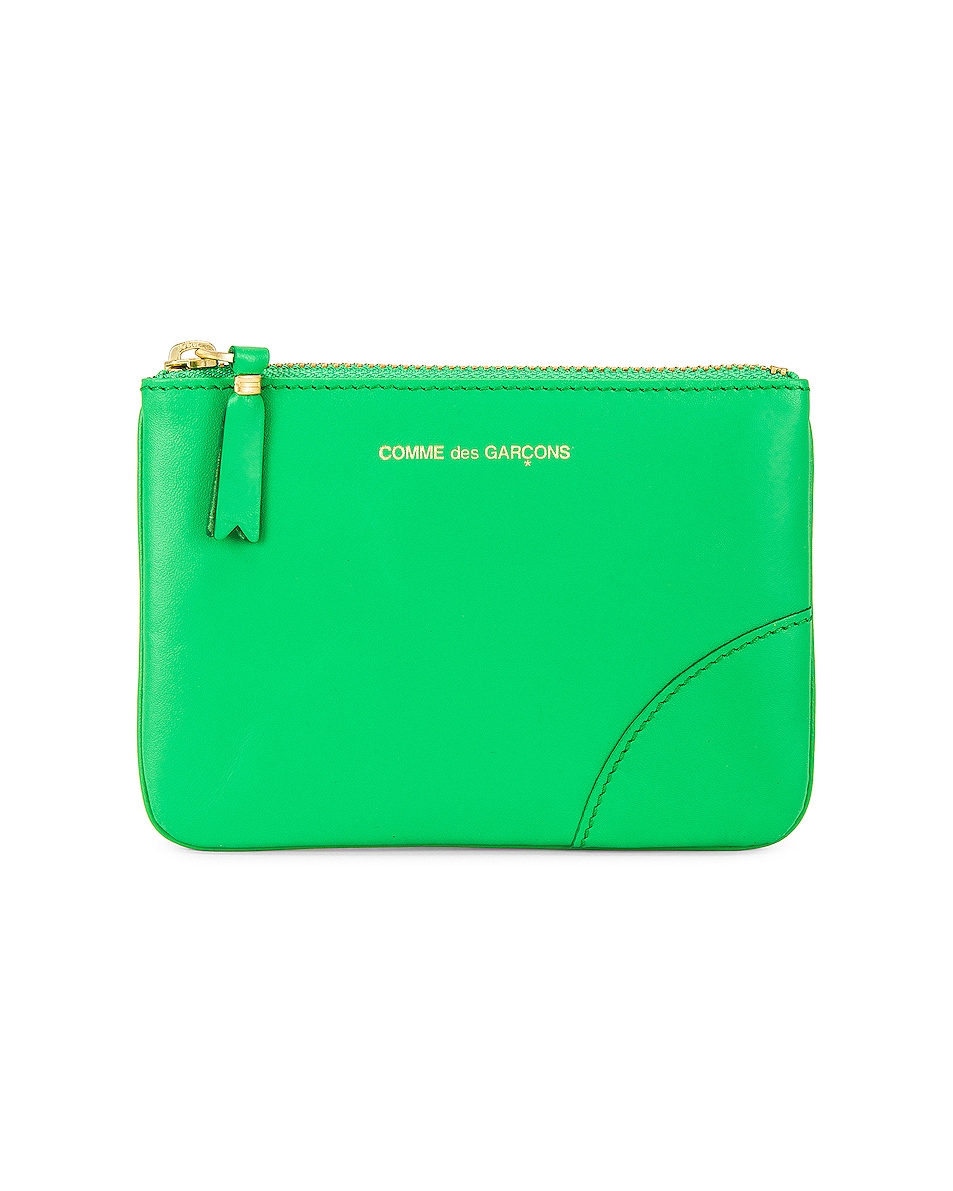 Image 1 of COMME des GARCONS Classic Leather Zip Wallet in Green