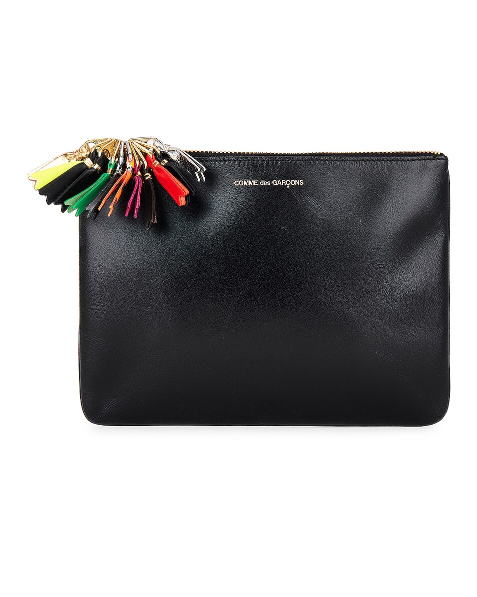 Image 1 of COMME des GARCONS Zipper Pull Wallet in Black