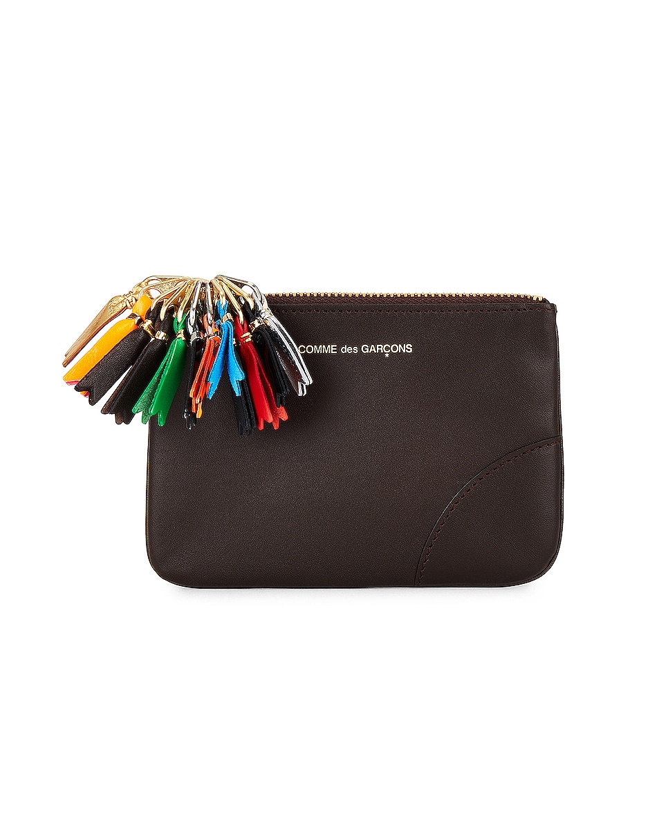 Image 1 of COMME des GARCONS Zipper Pull Wallet in Brown