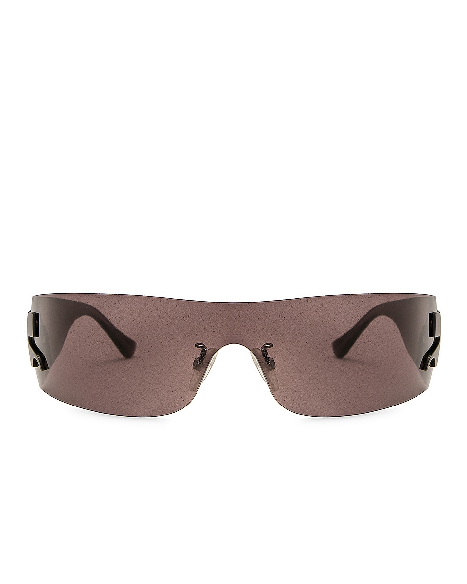 Image 1 of Courreges Vision Acetate Sunglasses in Black