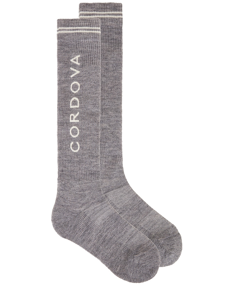 Image 1 of CORDOVA Ski Sock in Grey Melange