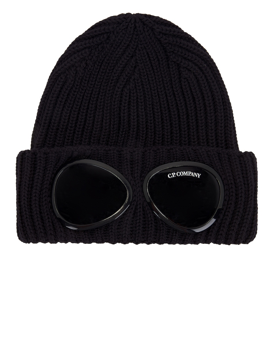 Image 1 of C.P. Company Goggle Beanie in Total Eclipse