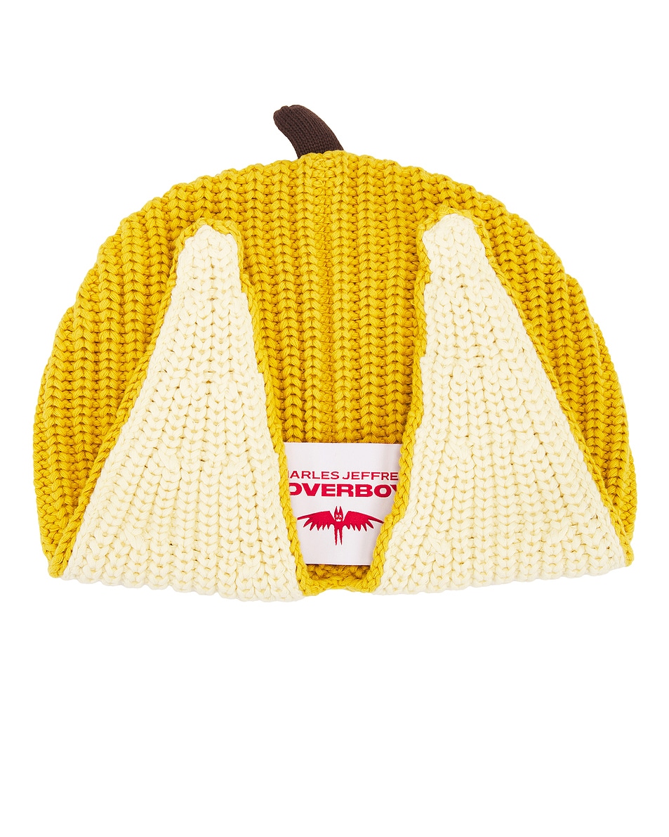 Image 1 of Charles Jeffrey LOVERBOY Chunky Banana Beanie in Yellow